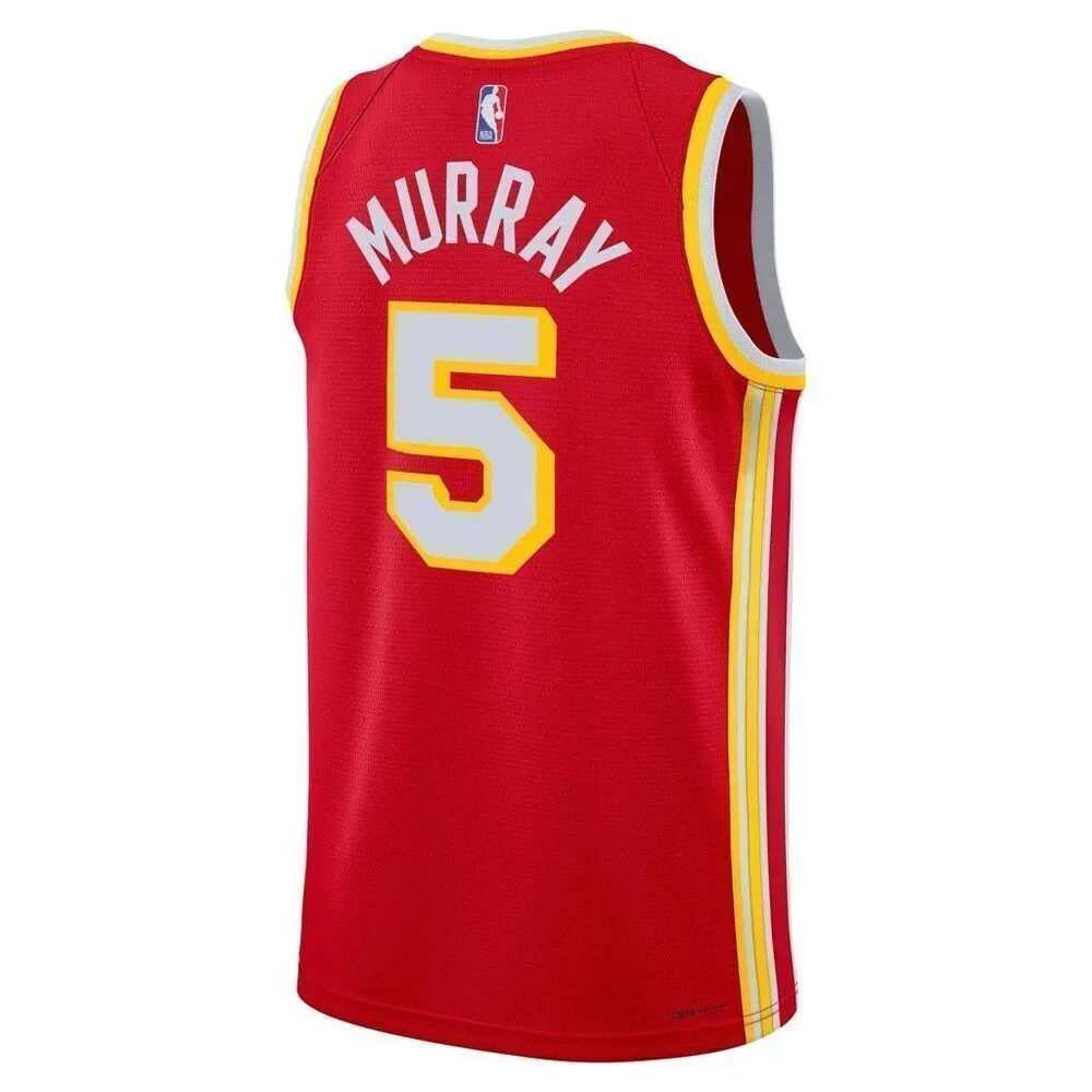 Nike NWT Dejounte Murray Atlanta Hawks Unisex Swingman Jersey Icon Edition Red X